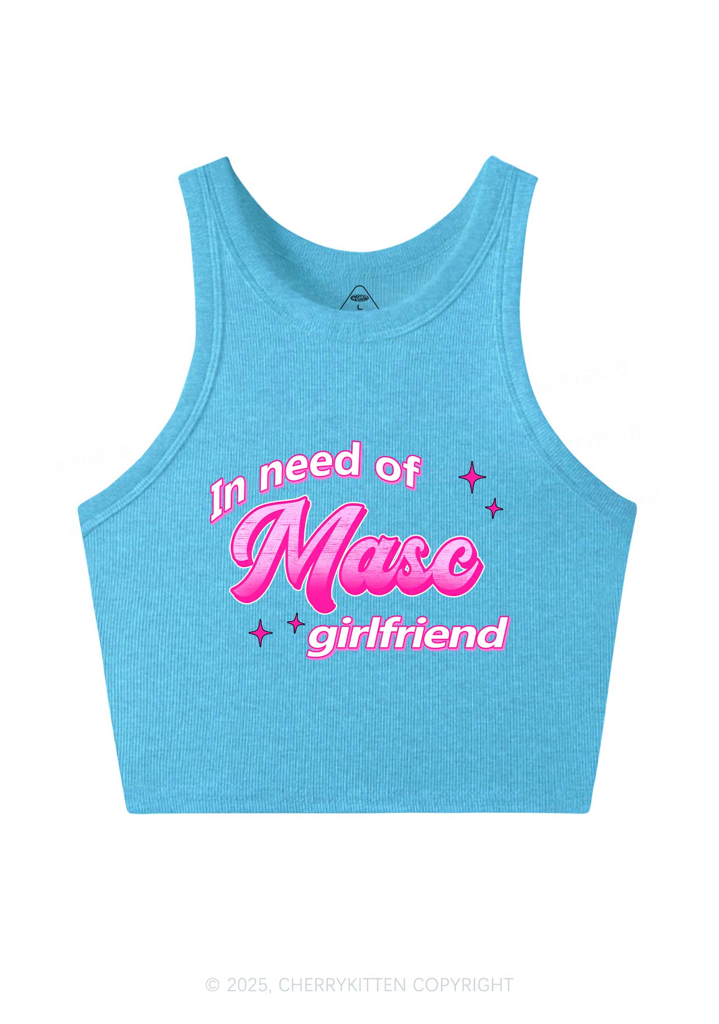 Need Masc Girlfriend Pride Y2K Crop Tank Top Cherrykitten