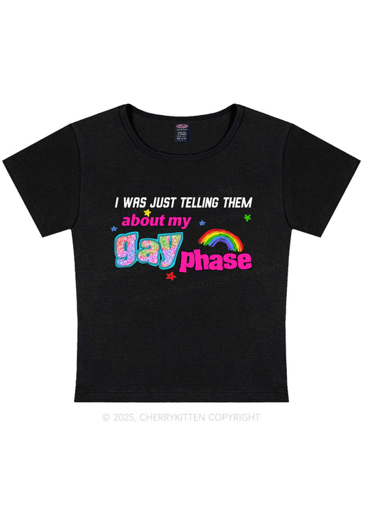 My Gay Phase Pride Y2K Baby Tee Cherrykitten