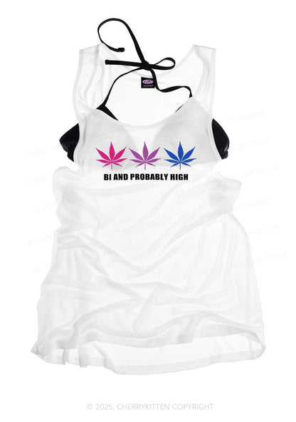 Bi Probably High Pride Y2K Sheer Boyfriend Tank Cherrykitten