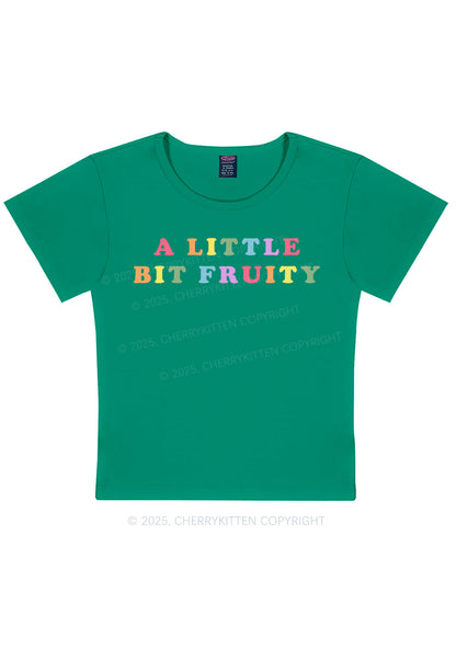 Bit Fruity Pride Y2K Baby Tee Cherrykitten