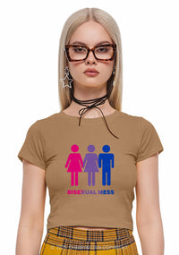 Bisexual Mess Love Pride Y2K Baby Tee Cherrykitten