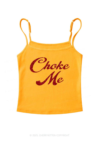 Glitter Choke Me Y2K Spaghetti Strap Cami Cherrykitten