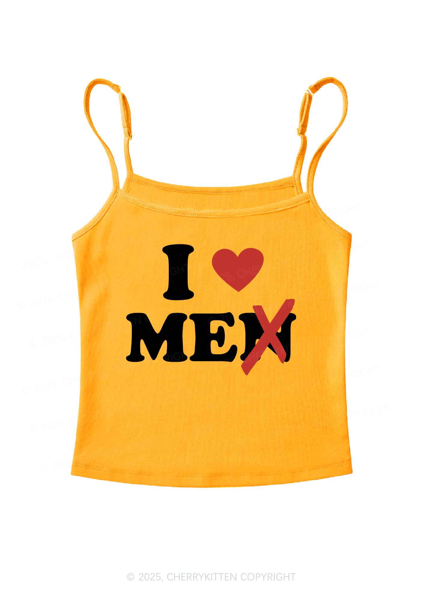 Love Me Not Men Y2K Spaghetti Strap Cami Cherrykitten
