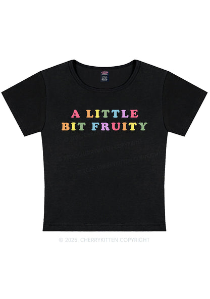 Bit Fruity Pride Y2K Baby Tee Cherrykitten