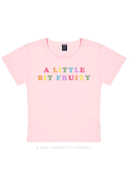 Bit Fruity Pride Y2K Baby Tee Cherrykitten