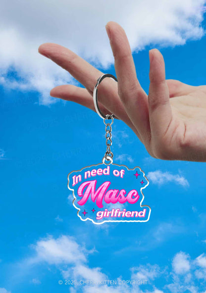 Need Masc Girlfriend Pride 1Pc Y2K Keychain Cherrykitten