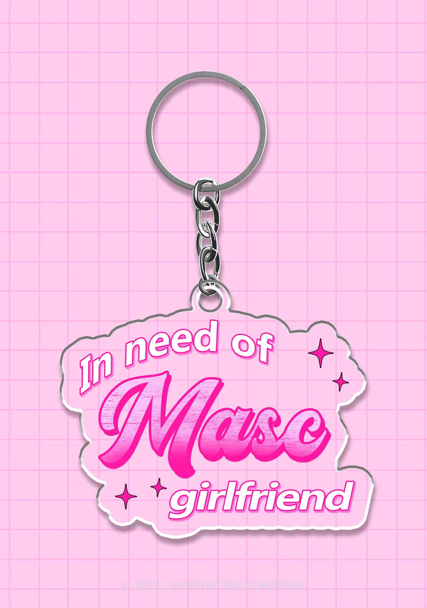 Need Masc Girlfriend Pride 1Pc Y2K Keychain Cherrykitten