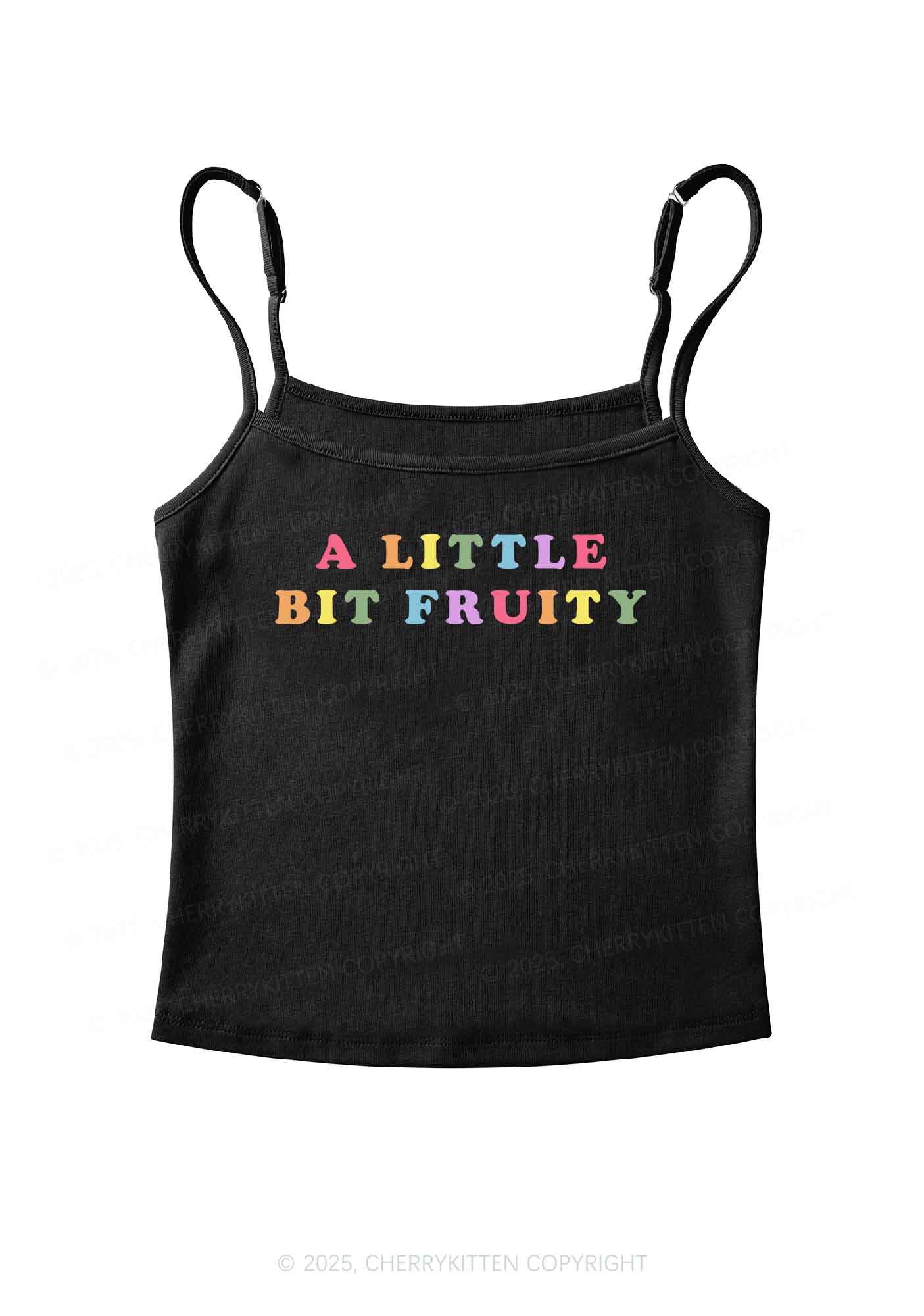 Bit Fruity Pride Y2K Spaghetti Strap Cami Cherrykitten