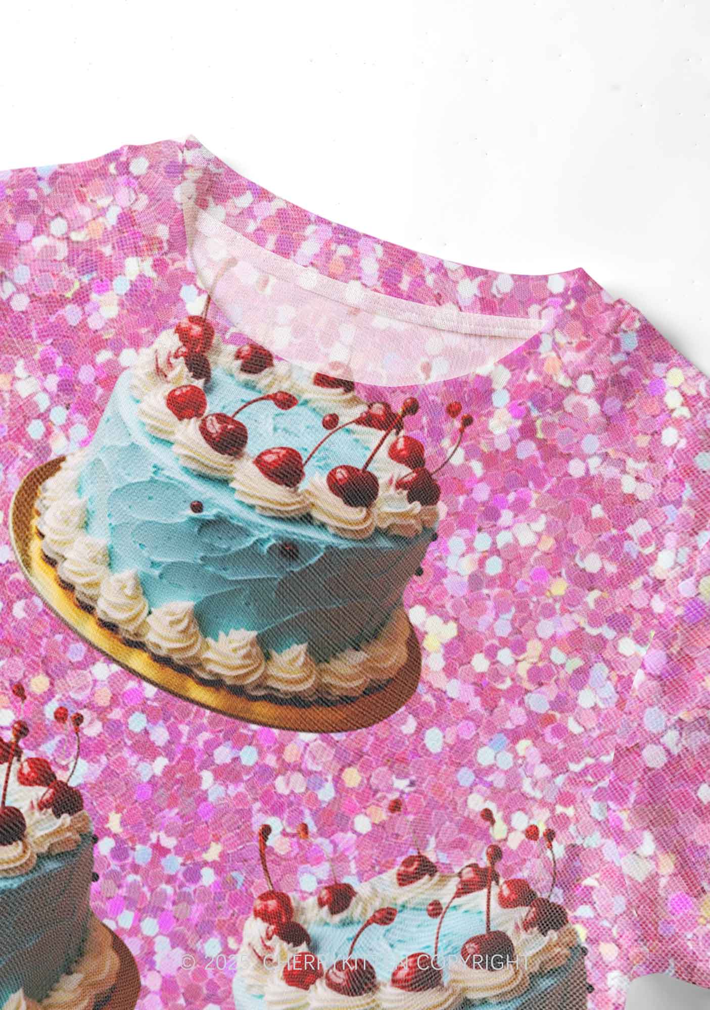 Cherry Cakes Y2K Mesh Crop Top Cherrykitten