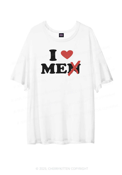 Love Me Not Men Y2K Sheer Boyfriend Tee Cherrykitten