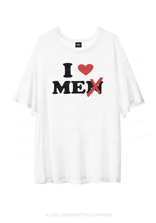 Love Me Not Men Y2K Sheer Boyfriend Tee Cherrykitten
