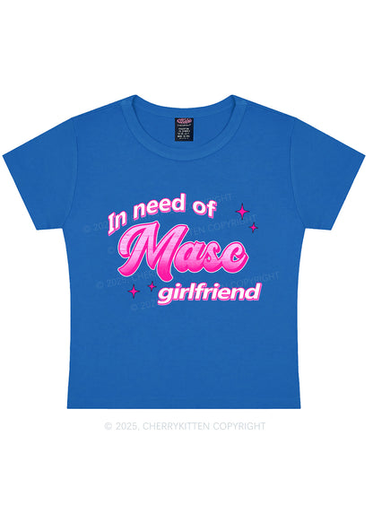 Need Masc Girlfriend Pride Y2K Baby Tee Cherrykitten