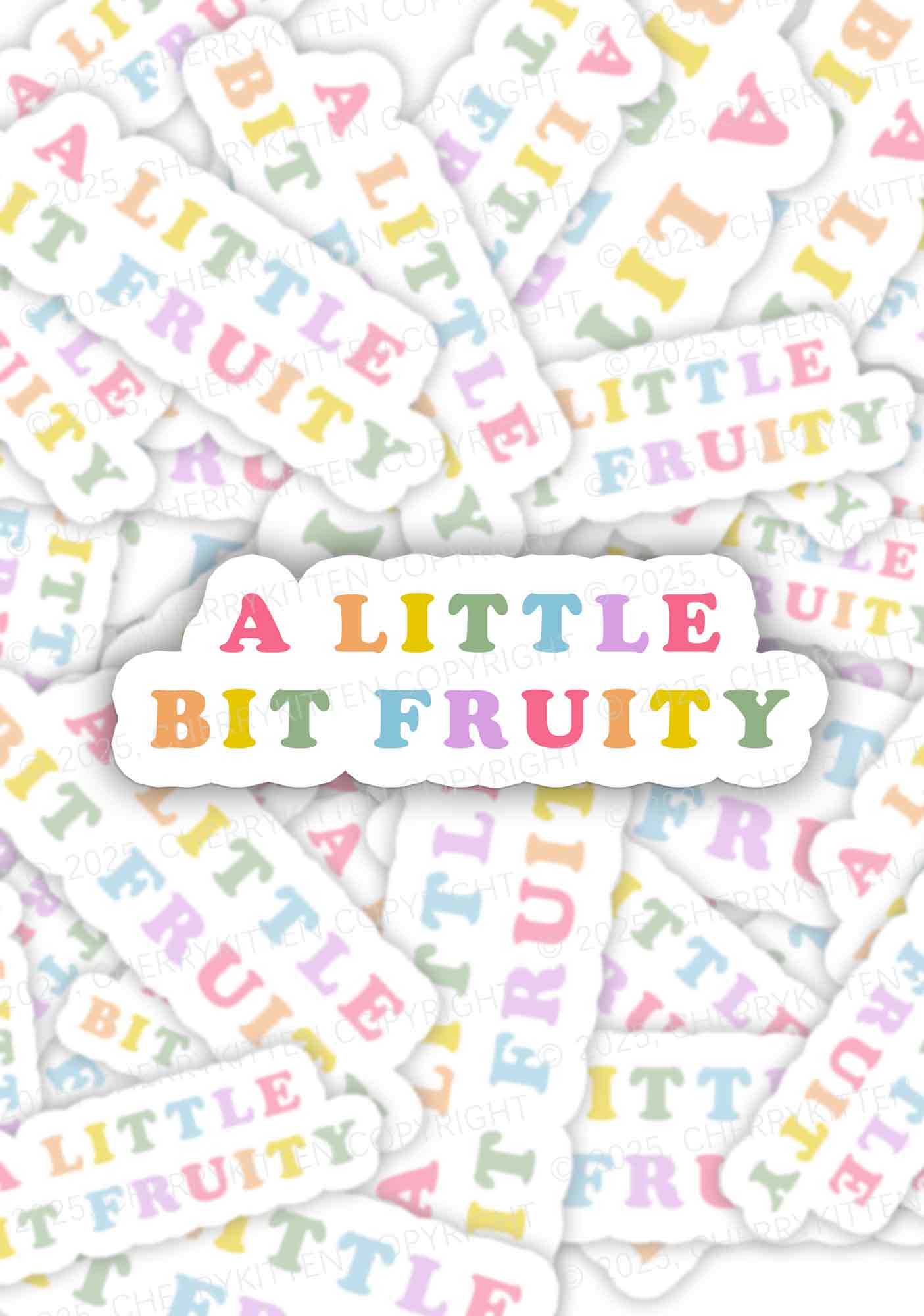 Bit Fruity Pride 1Pc Y2K Sticker Cherrykitten