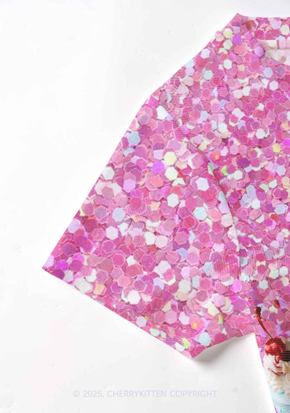 Cherry Cakes Y2K Mesh Crop Top Cherrykitten