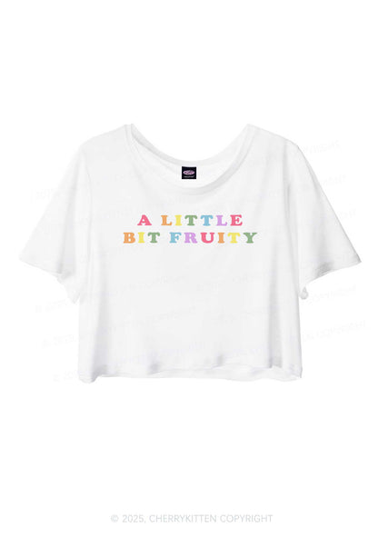 Bit Fruity Pride Y2K Sheer Crop Tee Cherrykitten