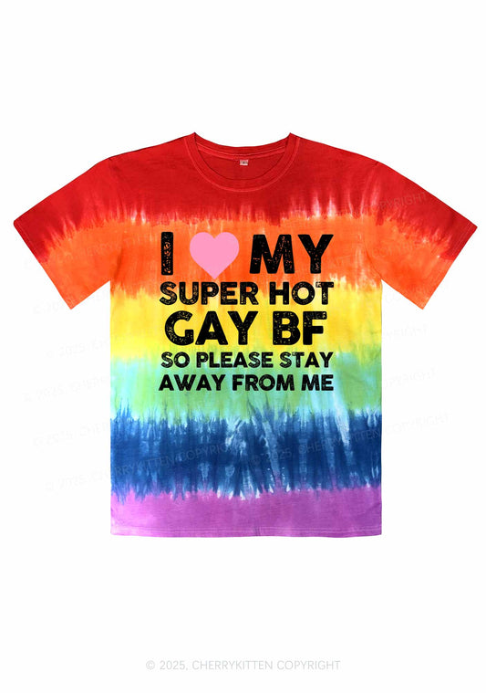 I Love My Hot BF Pride Y2K Tie Dye Shirts Cherrykitten
