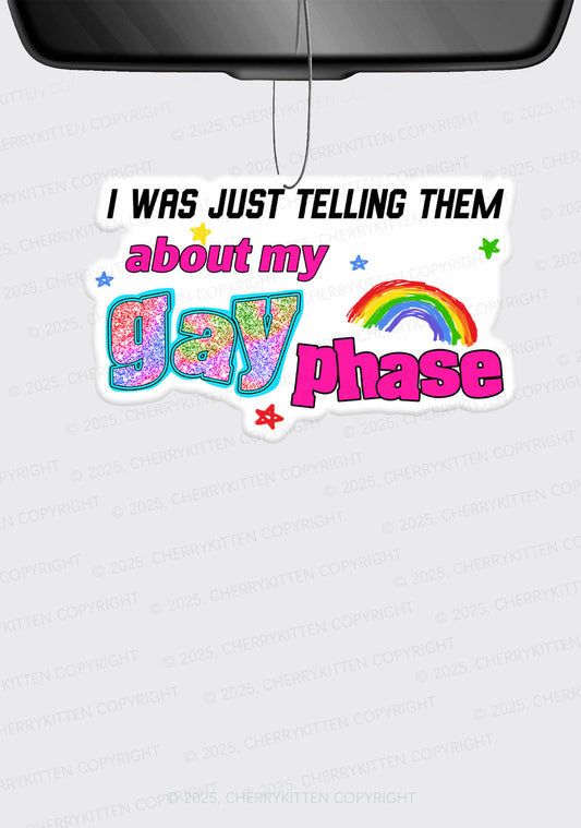 My Gay Phase Pride 1Pc Y2K Car Air Freshener Cherrykitten