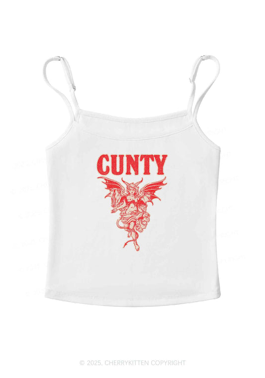 Cunty Satan Y2K Spaghetti Strap Cami Cherrykitten