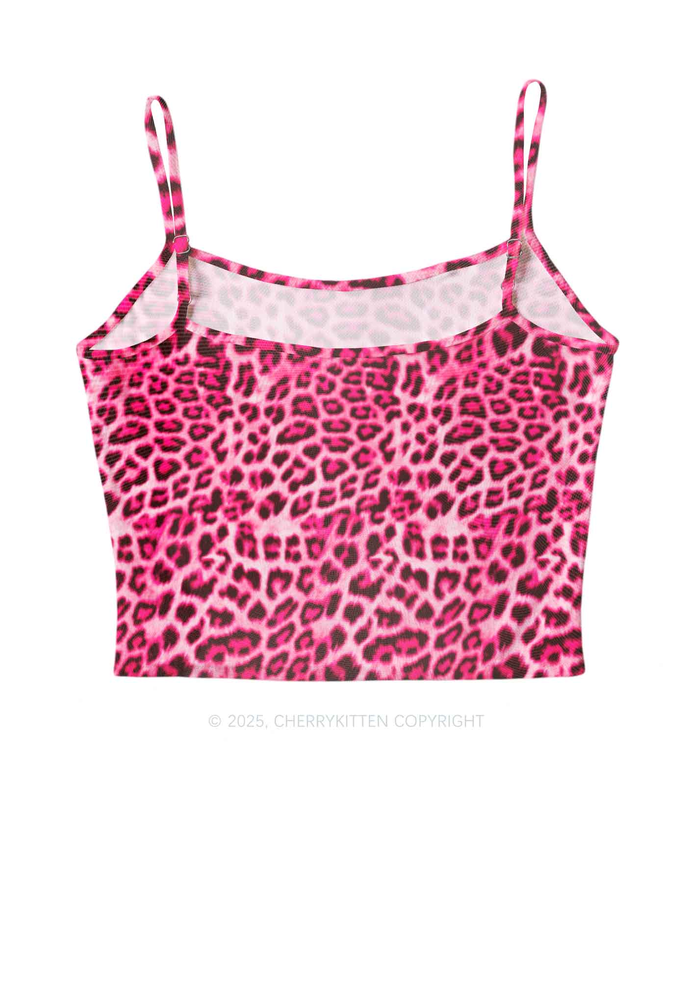 Pink Leopard Y2K Mesh Cami Tank Cherrykitten