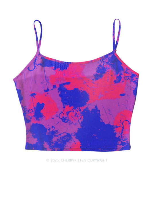Bisexual Ink Pride Y2K Mesh Cami Tank Cherrykitten