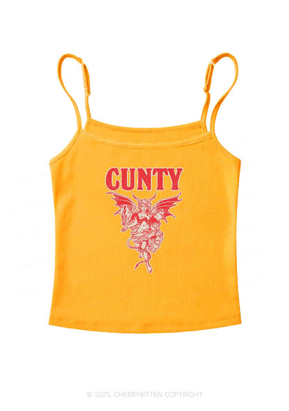 Cunty Satan Y2K Spaghetti Strap Cami Cherrykitten
