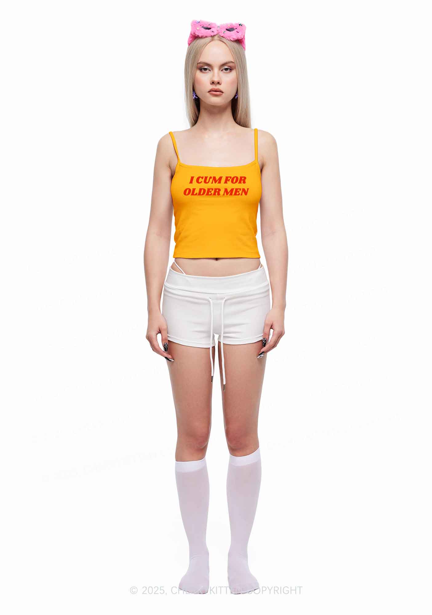 Come For Older Men Y2K Spaghetti Strap Cami Cherrykitten