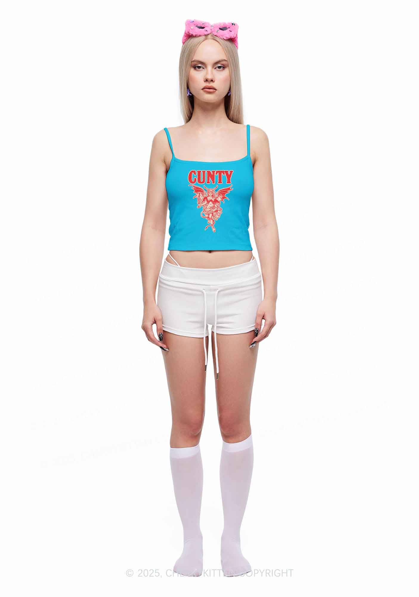 Cunty Satan Y2K Spaghetti Strap Cami Cherrykitten