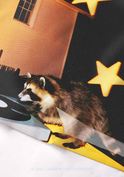 DJ Raccoon Y2K Mesh Cami Tank Cherrykitten