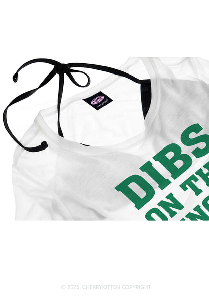 Dibs On The Ginger St Patricks Y2K Sheer Crop Tee Cherrykitten