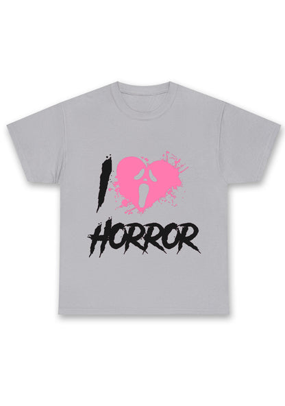 Halloween I Love Horror Chunky Shirt