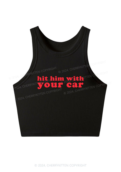 Hit Him Y2K Crop Tank Top Cherrykitten