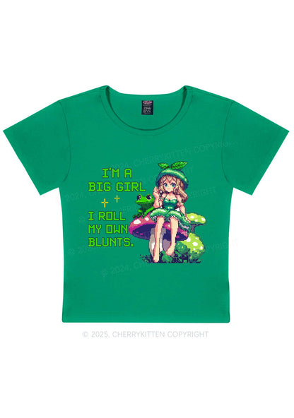 Roll My Own Blunts Y2K Baby Tee Cherrykitten