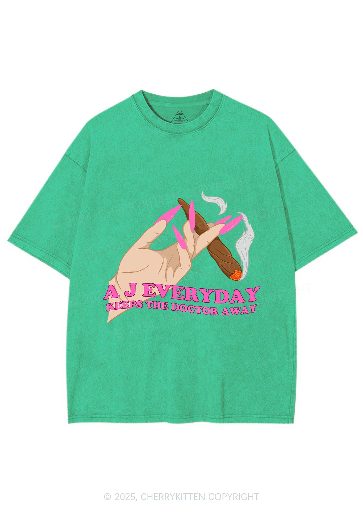 A J Everyday Y2K Washed Tee Cherrykitten