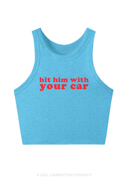 Hit Him Y2K Crop Tank Top Cherrykitten