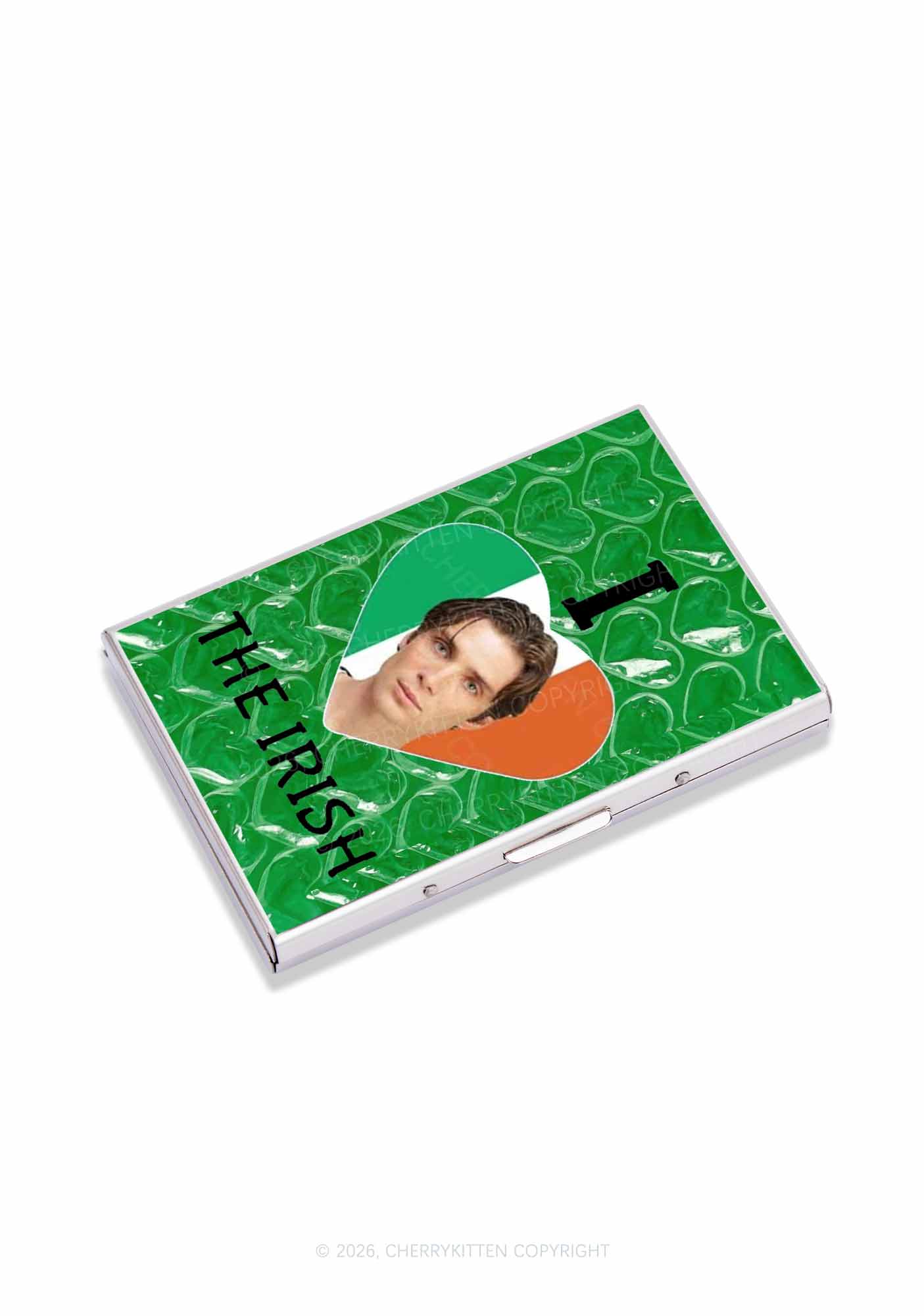 I Love The Irish Custom Photo St Patricks Y2K Mirror Cigarette Case Cherrykitten