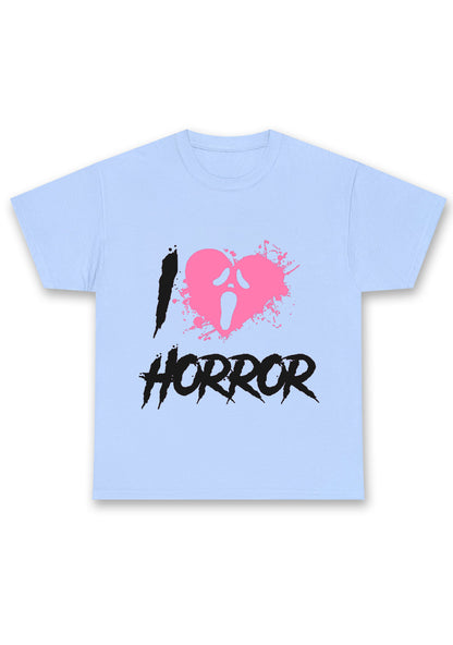Halloween I Love Horror Chunky Shirt