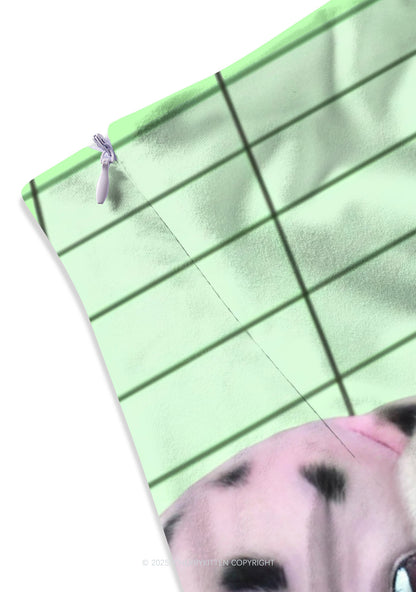 Pink Puppy Y2K Print Mini Skirt Cherrykitten