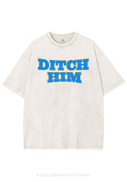Ditch Him Pride Y2K Shirts Washed Tee Cherrykitten