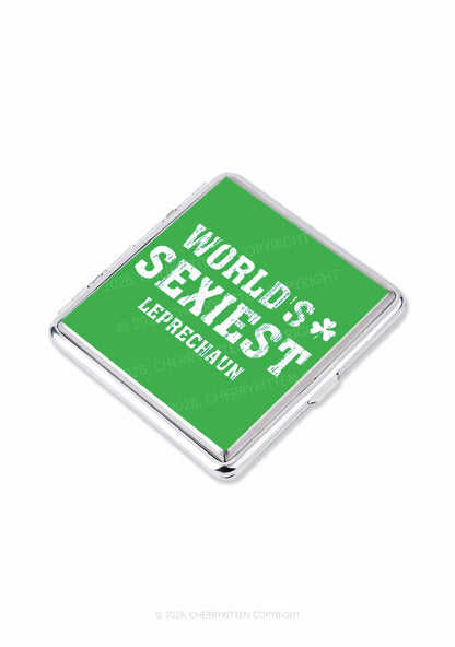 Worlds Sexiest Leprechaun St Patricks Y2K Cigarette Case Cherrykitten