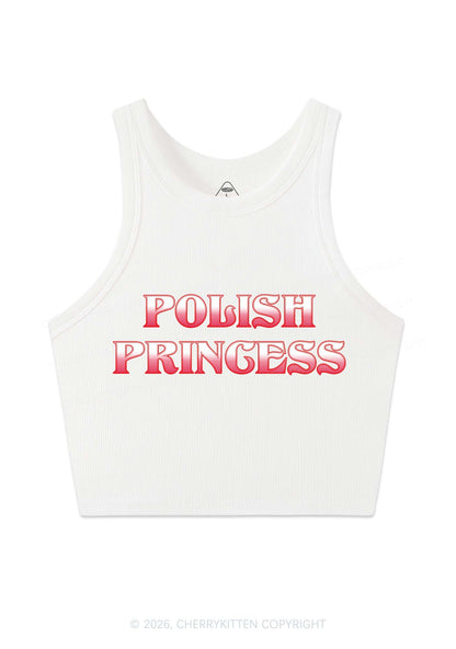 Polish Princess St Patricks Y2K Crop Tank Top Cherrykitten