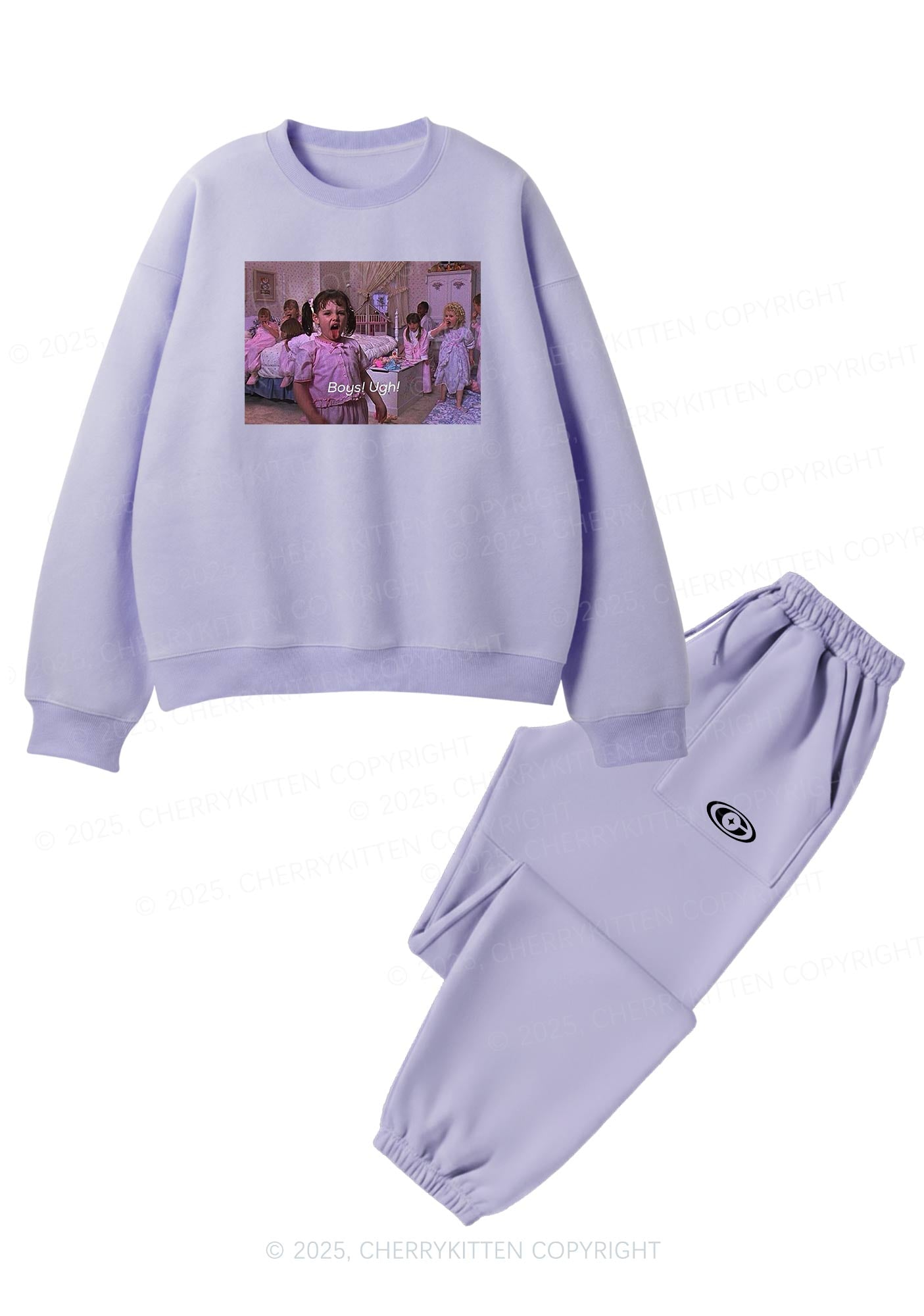 Boys Ugh Y2K Fleece Sweatshirts Set Cherrykitten