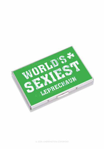 Worlds Sexiest Leprechaun St Patricks Y2K Mirror Cigarette Case Cherrykitten