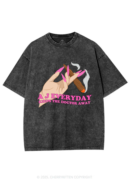 A J Everyday Y2K Washed Tee Cherrykitten