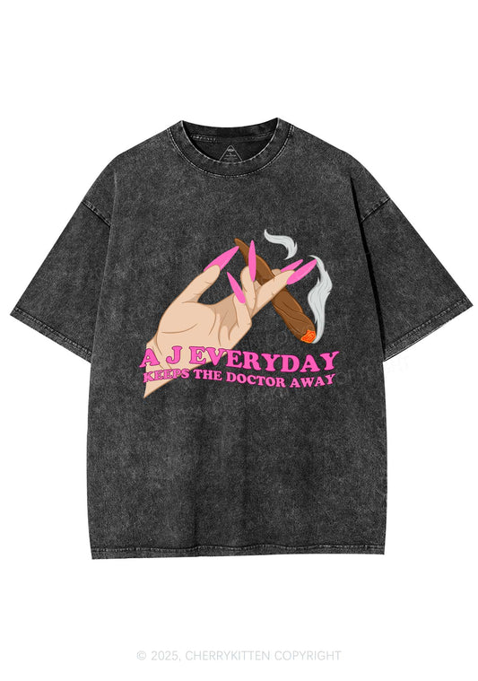 A J Everyday Y2K Washed Tee Cherrykitten