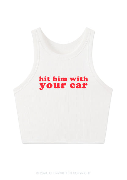 Hit Him Y2K Crop Tank Top Cherrykitten