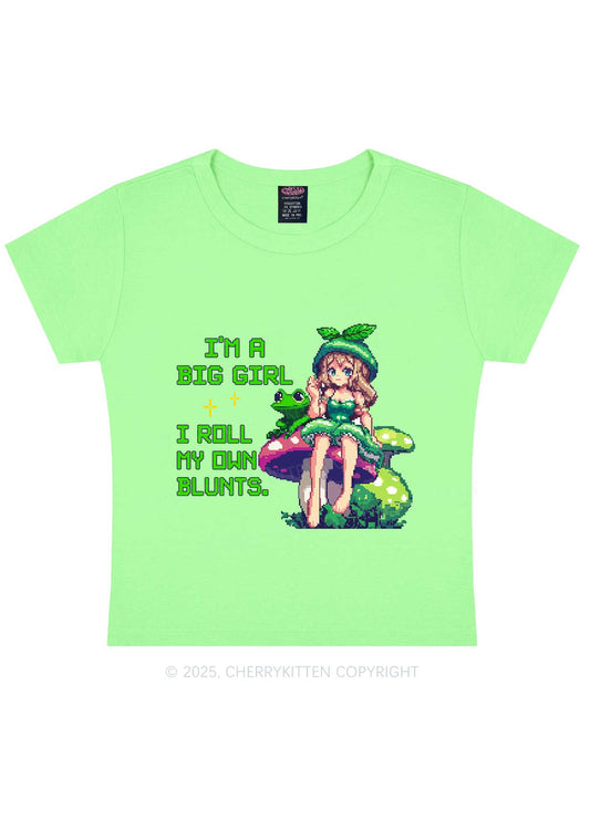 Roll My Own Blunts Y2K Baby Tee Cherrykitten