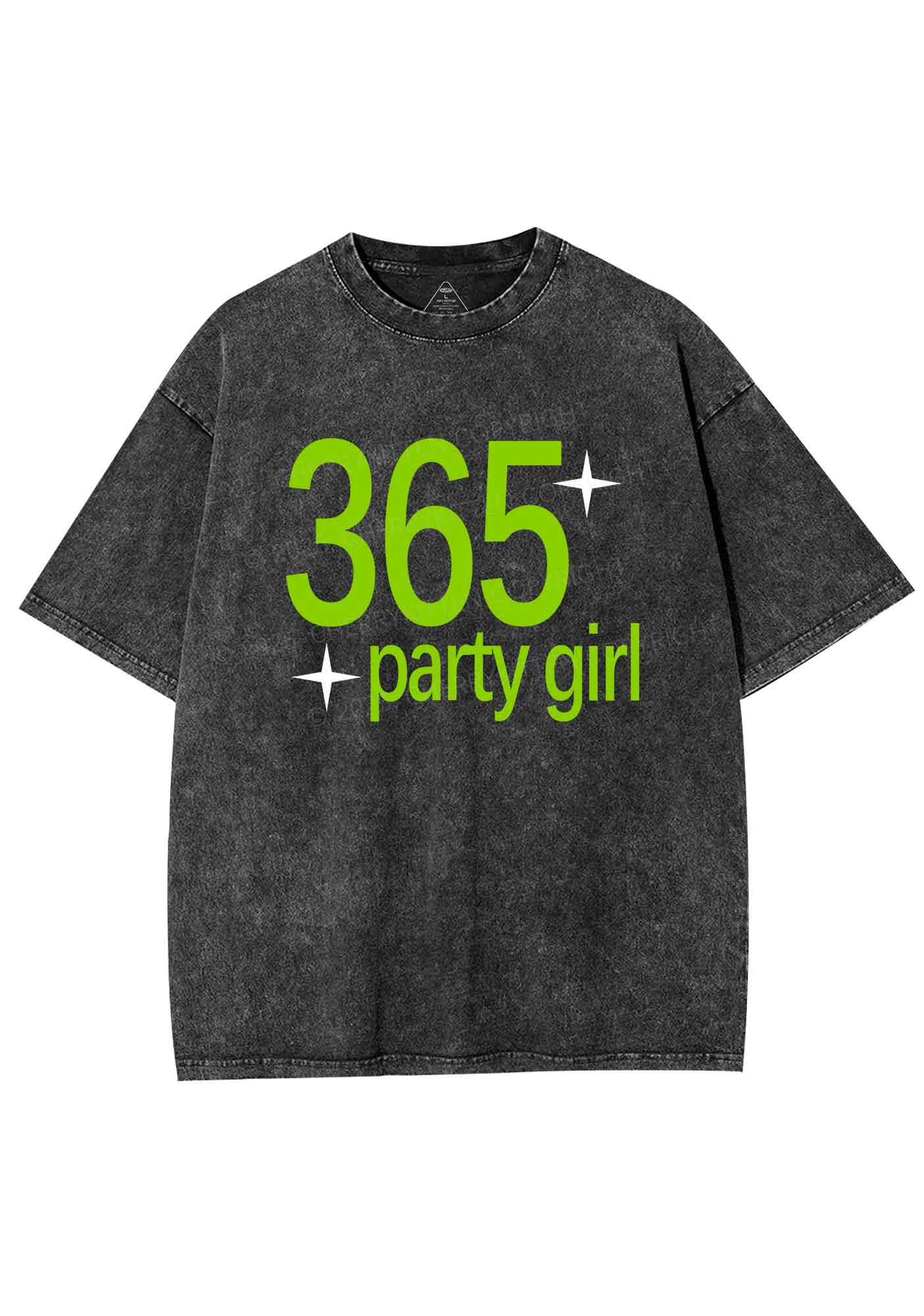 Party Girl Y2K Shirts Washed Tee Cherrykitten