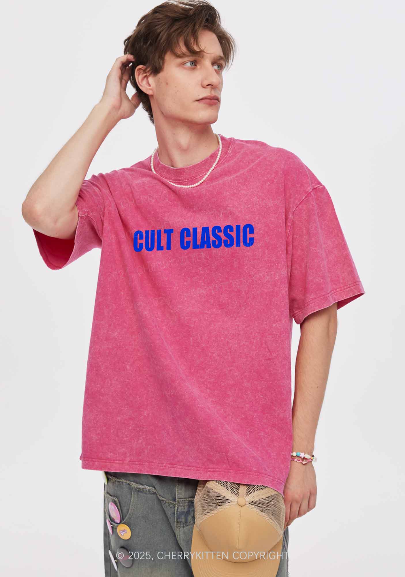 Cult Classic Y2K Shirts Washed Tee Cherrykitten