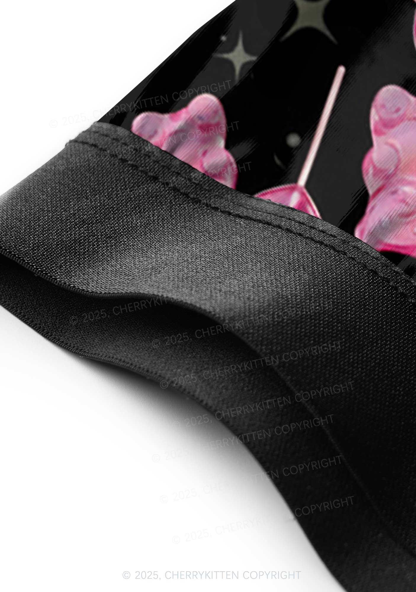 Lollipops Gummies Valentine's Day Y2K Print Couples Boxer Thong Set Cherrykitten