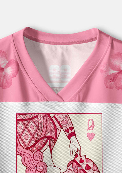 Two Pink Queens Kissing Pride Y2K Crop Sport Jersey Shirts Cherrykitten
